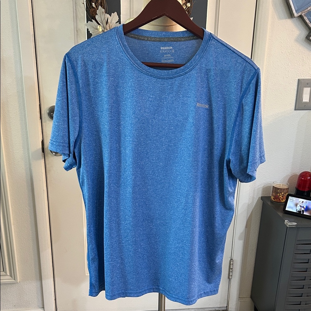 Reebok Men's Heather Blue Short Sleeve Tee